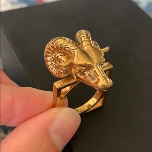 Tory Burch Ram Head (Aries) Ring